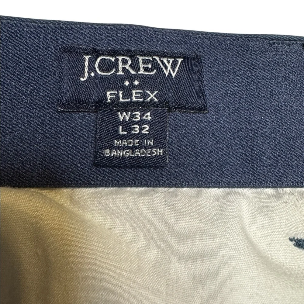 💙 J.CREW Thompson Flex Chino Pants Navy‎ 34x32 💙